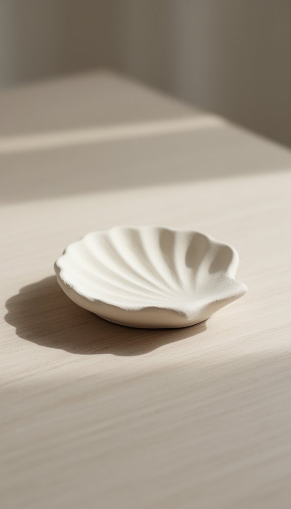 shell inspired trinket dish crafting