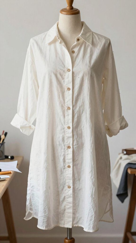 17 Upcycle Button Down Shirt Ideas for Easy Refashioning 2 shirt dress transformation tips
