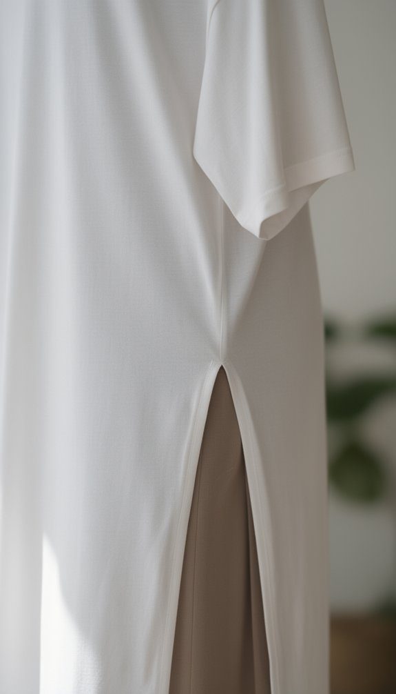 side slit t shirt upgrade