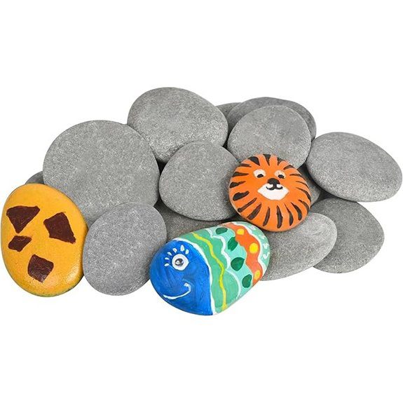 smooth flat painting rocks