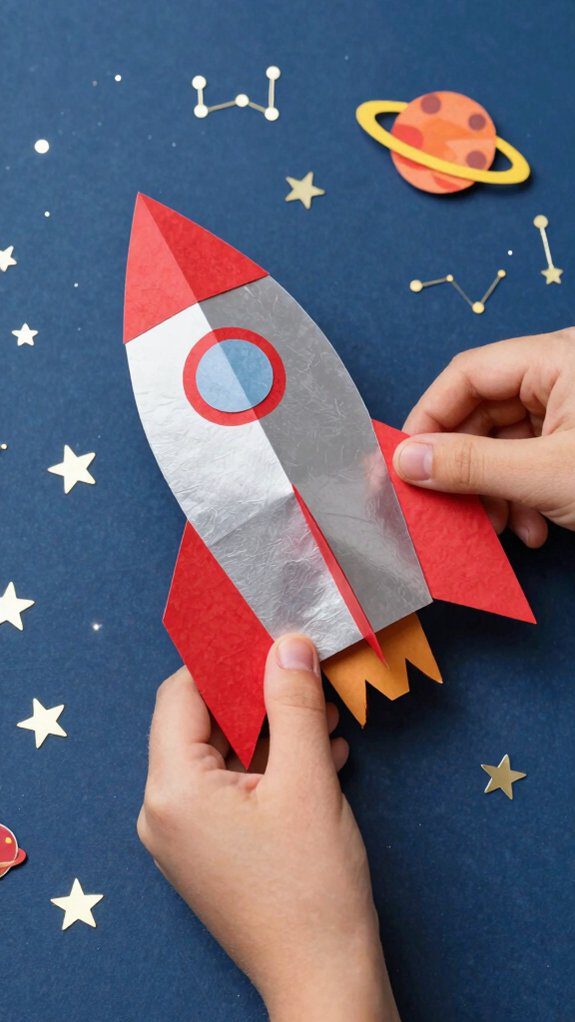 space themed rocket launch experience