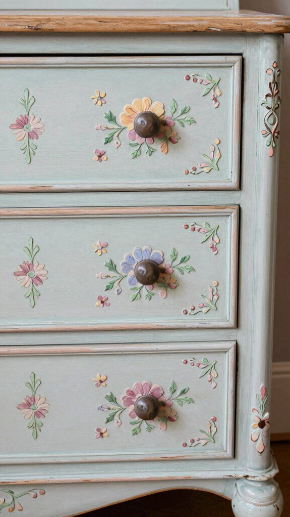 stenciled furniture design techniques