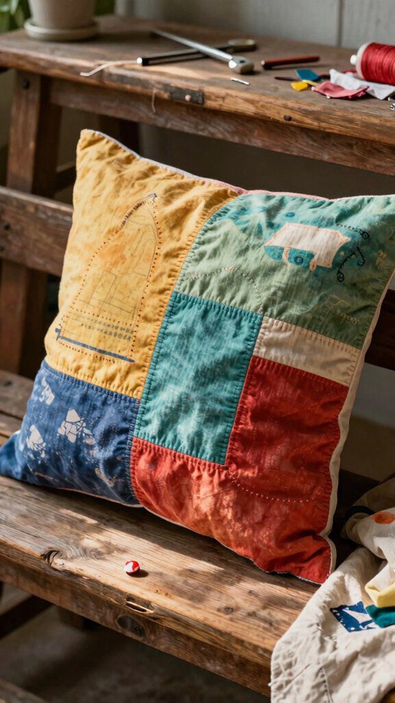 17 Upcycle T-Shirt Ideas to Give Old Tees a New Life 17 t shirt pillowcase diy project