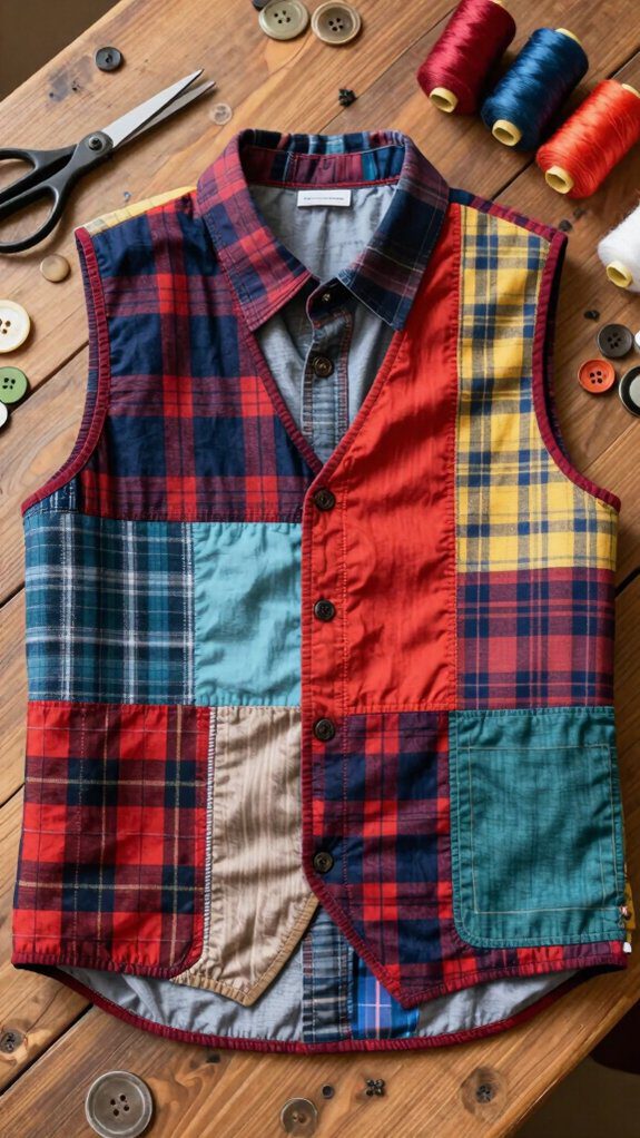 17 Upcycle Button Down Shirt Ideas for Easy Refashioning 6 transform button down into vest