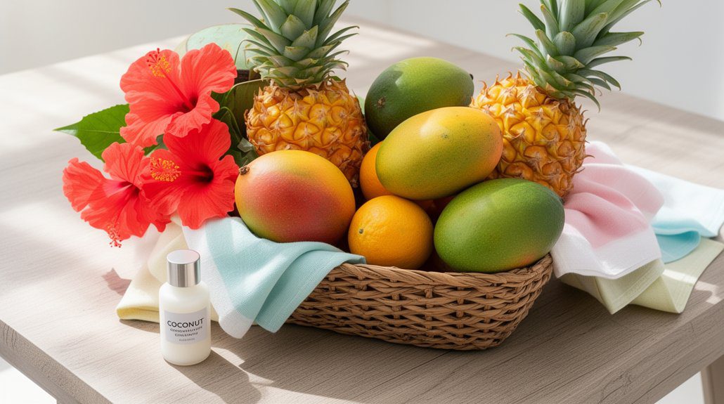 25 Best Gift Basket Ideas for Women (Perfect for Any Occasion) 26 tropical vacation at home