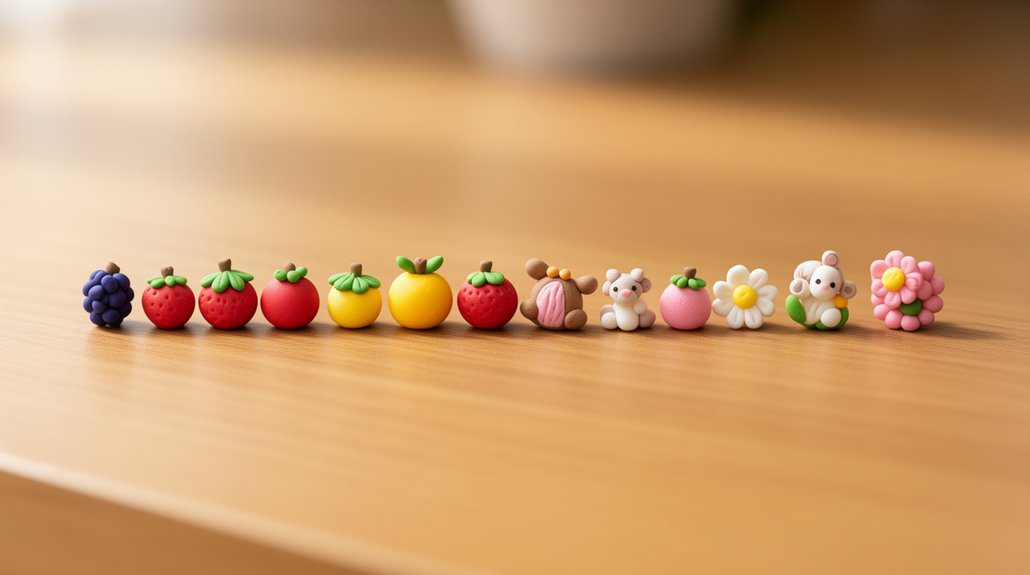 uniform size for mini charms