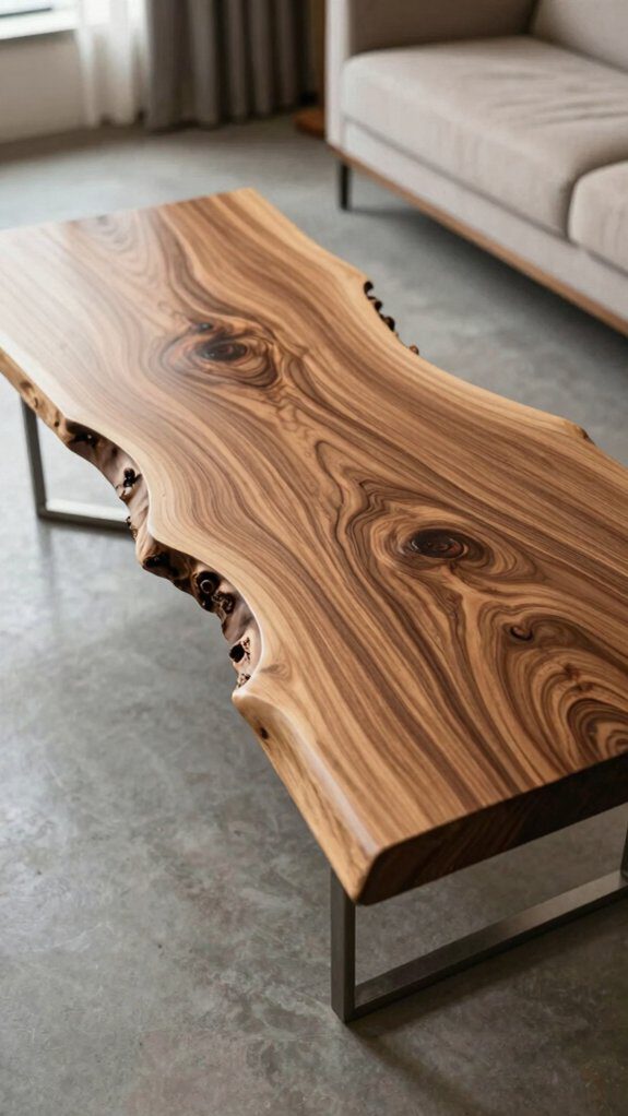 19 Unique Coffee Table Design Ideas That Stand Out Instantly 3 unique natural wood elegance