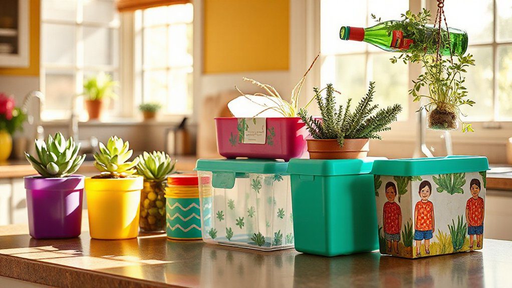 upcycle plastic containers creatively