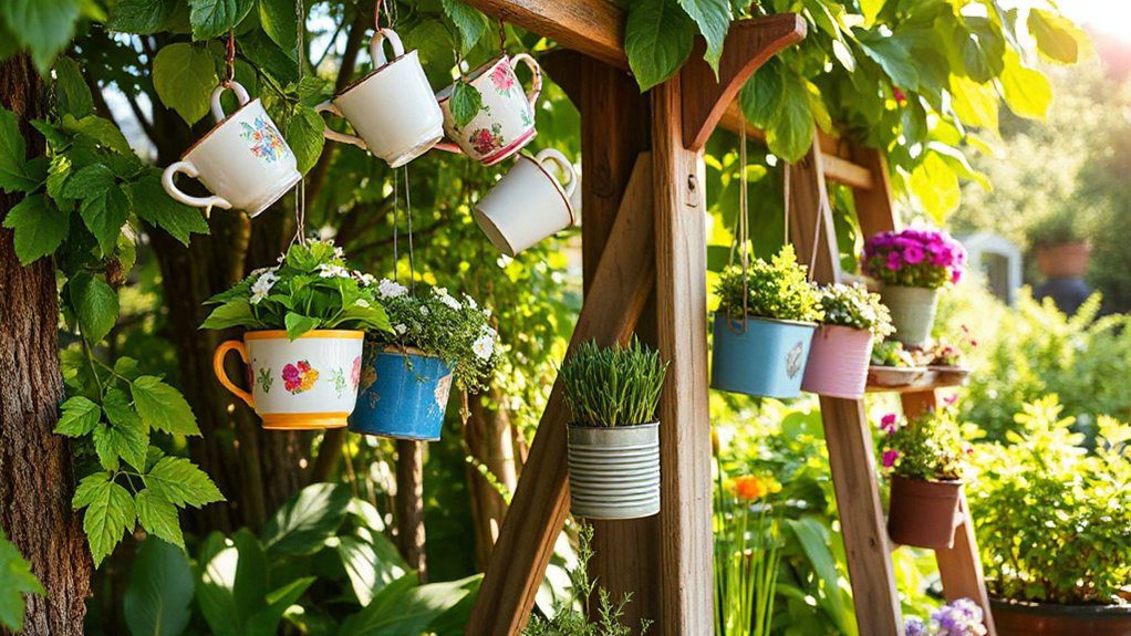 upcycled garden decor ideas