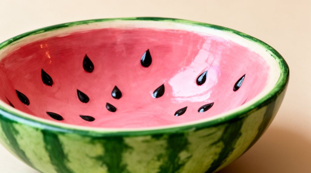 watermelon bowl clay project