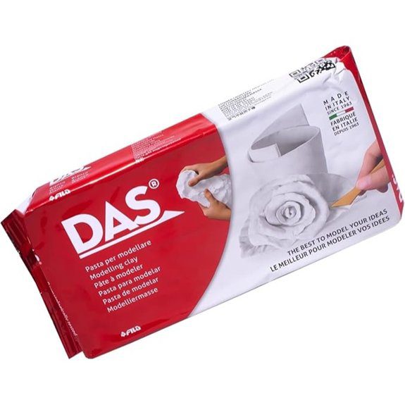 15 Best Air Dry Clay Every Crafter Should Keep on Hand 3 DAS Air-Hardening Modeling Clay 2.2 Lb. Block White Color (387500)
