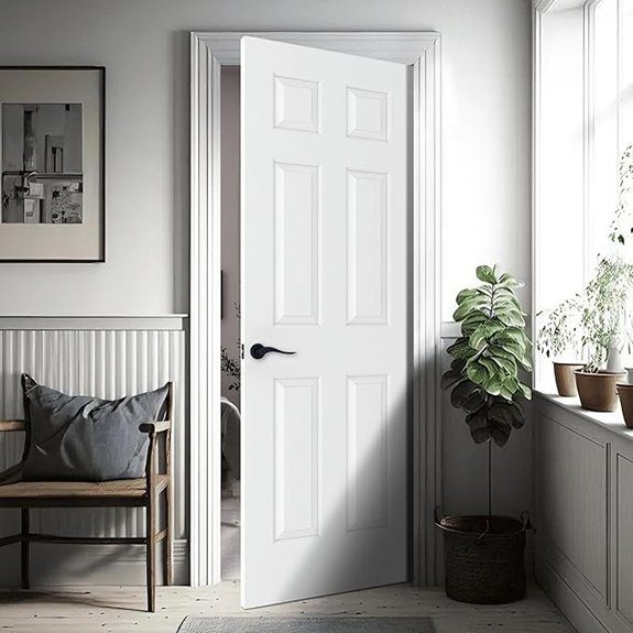 15 Best 6 Panel Doors That’ll Transform Any Home’s Entryway 2 30x80 white molded door