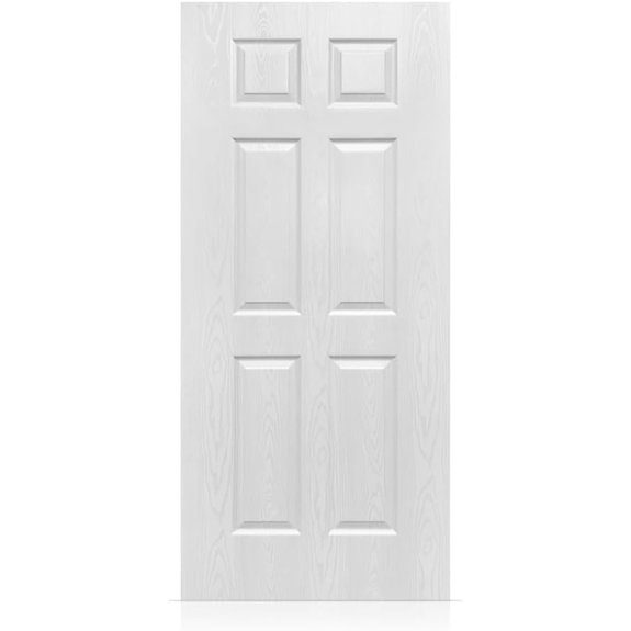 15 Best 6 Panel Doors That’ll Transform Any Home’s Entryway 6 30x80 white oak slab