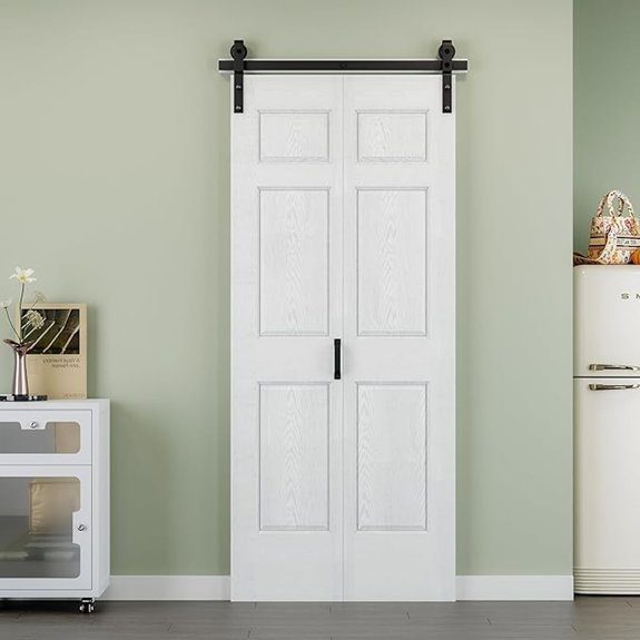 15 Best 6 Panel Doors That’ll Transform Any Home’s Entryway 11 36x84 bifold barn door kit