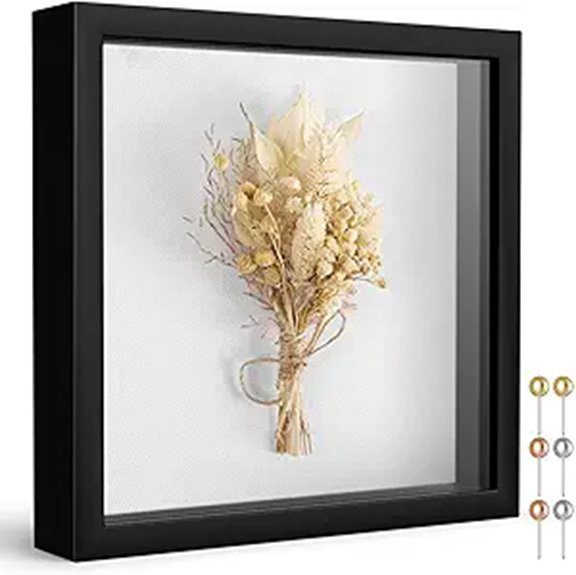 10 Best Memory Shadow Boxes to Display Your Cherished Moments 4 8x8 shadow box frame