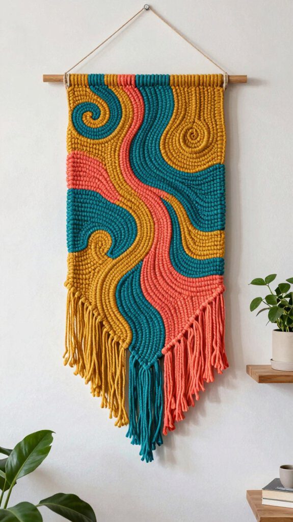 abstract crochet yarn creativity