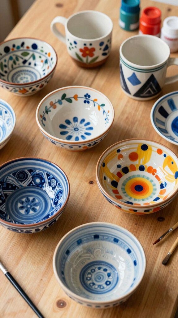 19 Pottery Painting Ideas for Creative and Eye-Catching Designs 13 aesthetic pottery painting styles