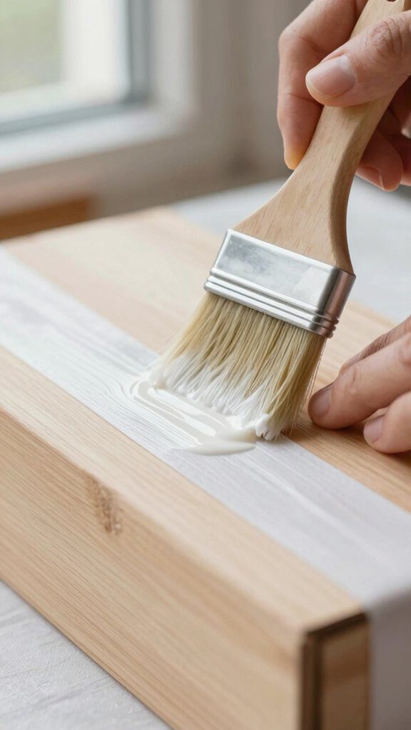 apply just enough adhesive