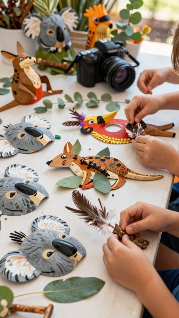 australian animal mask crafting