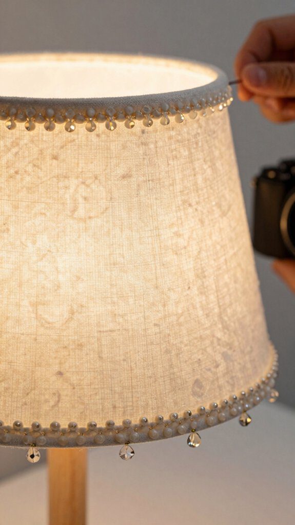 18 Upcycle Lampshade Ideas DIY Projects That Transform Any Room 14 beaded trim for lampshade