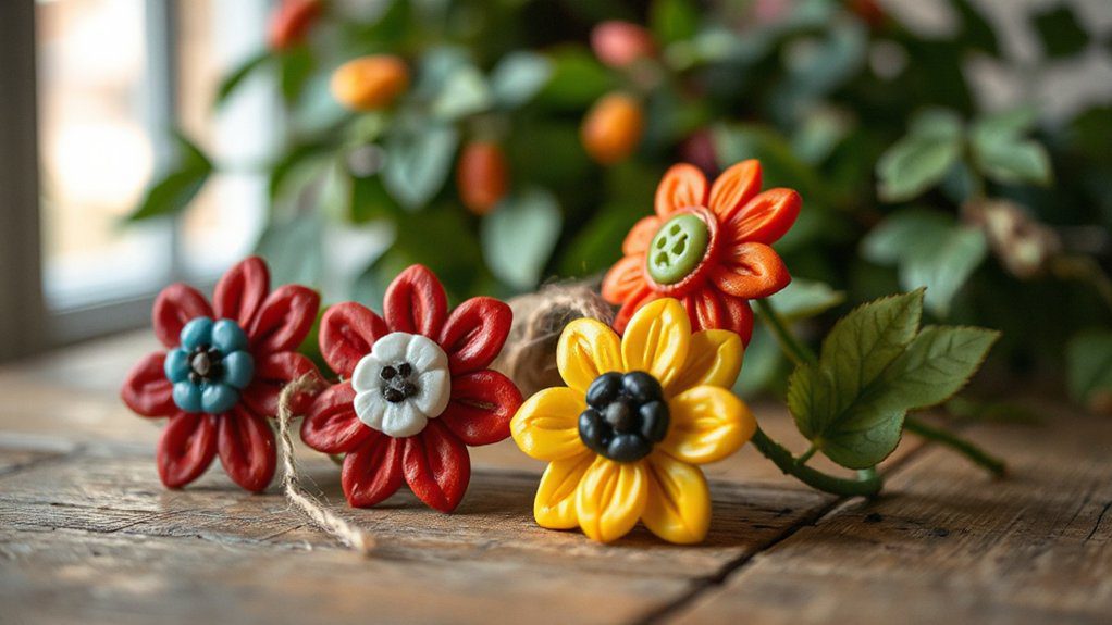 beautiful handmade button crafts