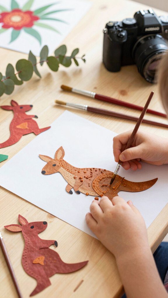 beginner kangaroo art projects