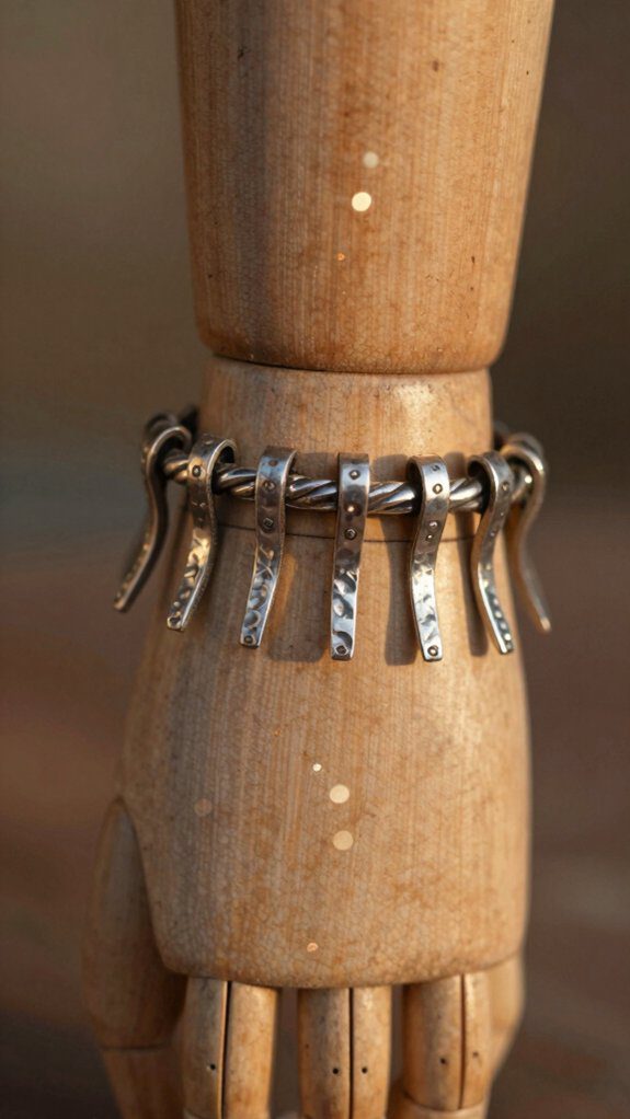 bend vintage fork into bracelet