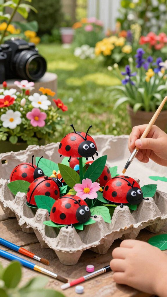 bright ladybug garden craft