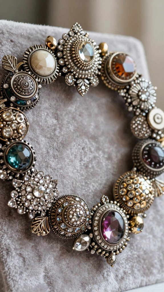 brooch heart wreath creation