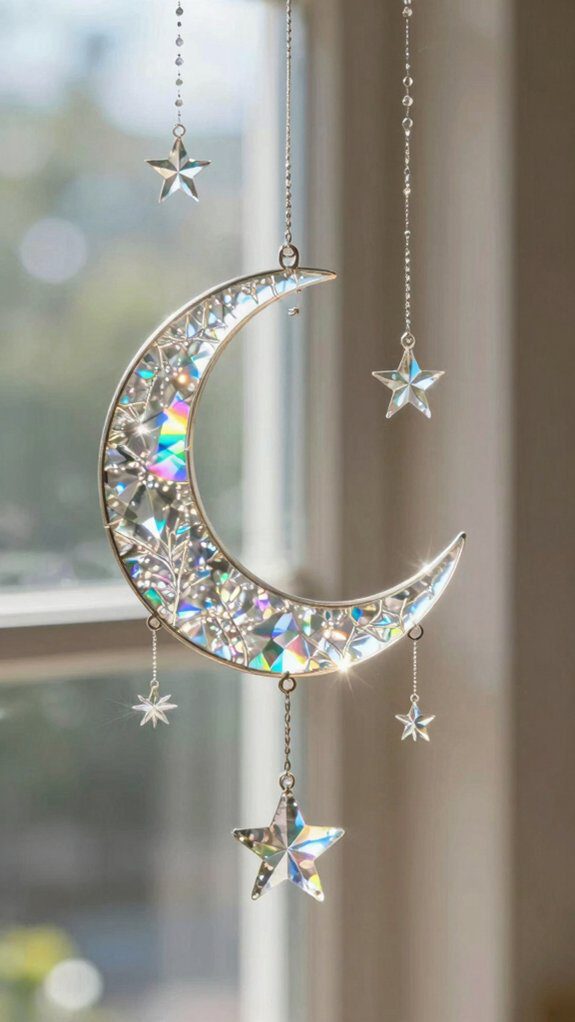 celestial crystal suncatcher decor