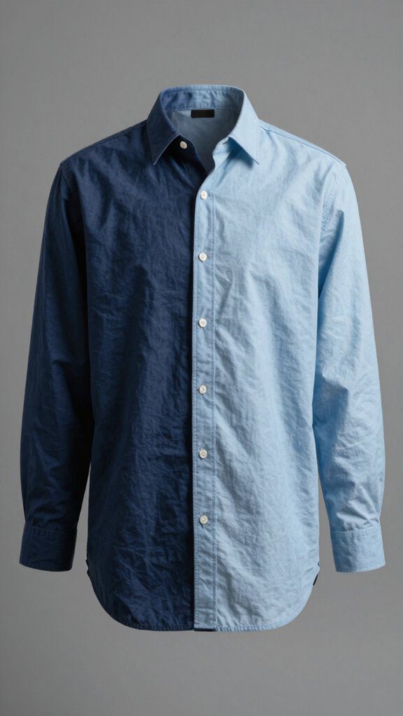 center insert contrasting fabric panel