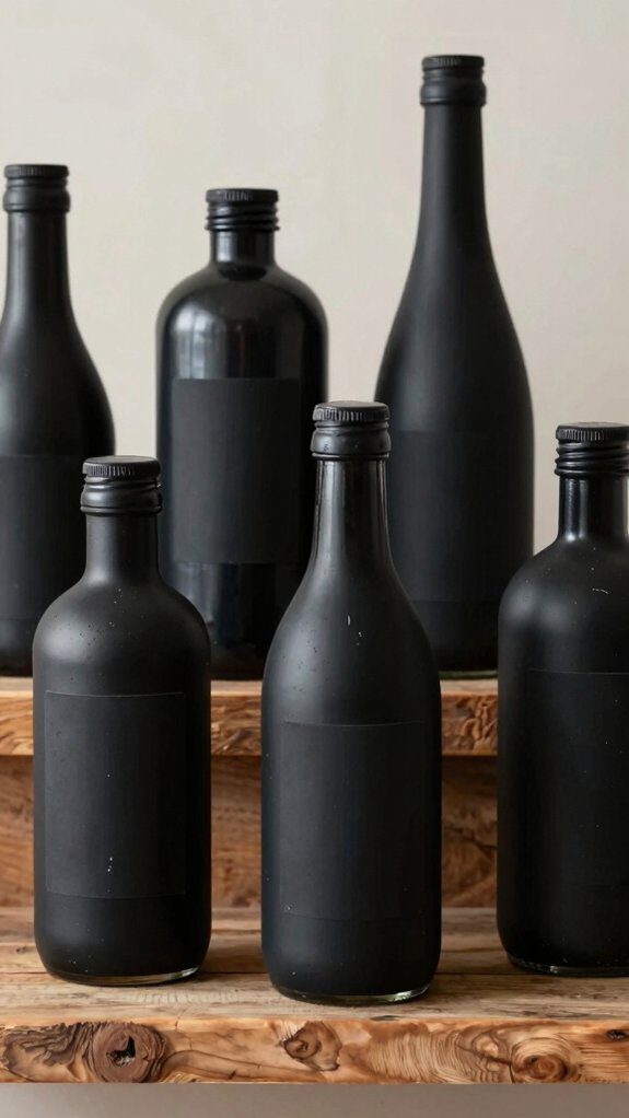 chalkboard paint bottle labels
