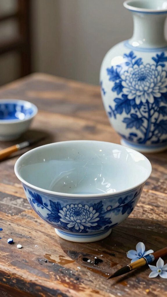 cobalt blue floral porcelain tradition