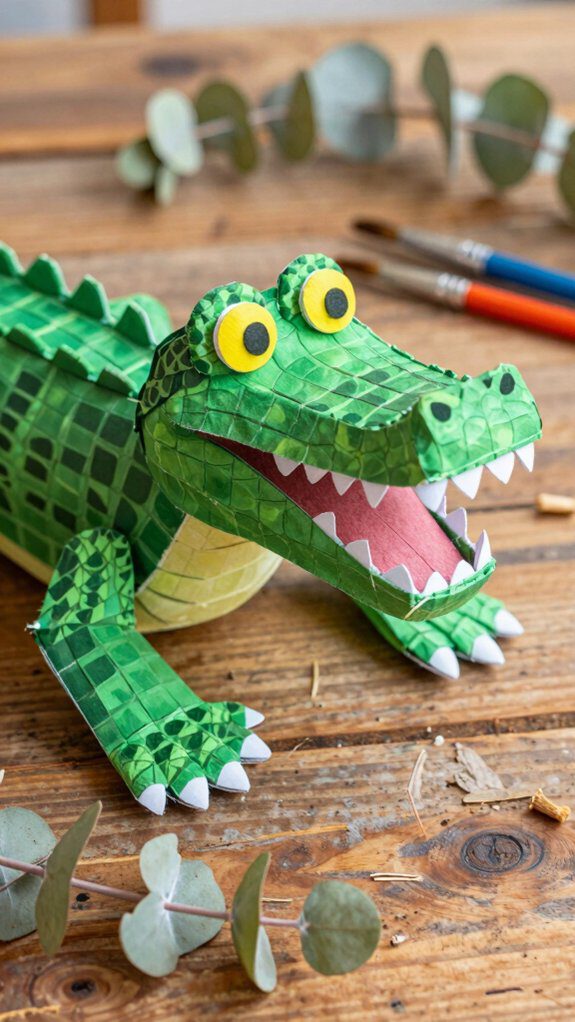 crocodile puppet craft activity
