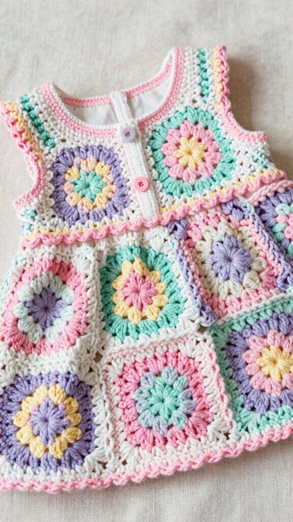 customizable granny square dress