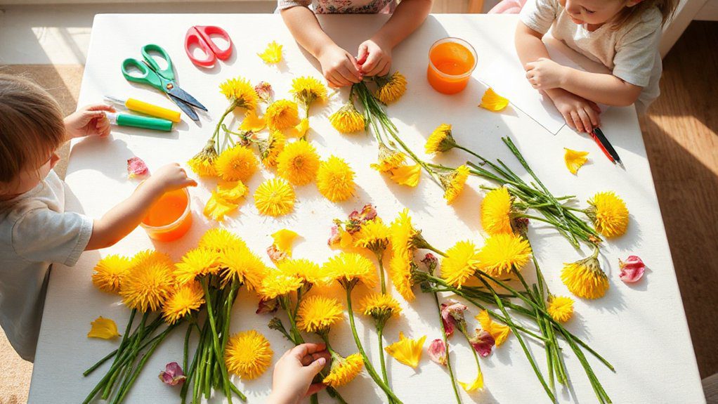 dandelion crafts for toddlers