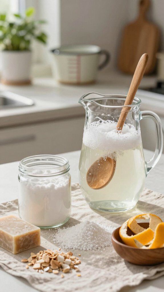 dissolve borax and washing soda