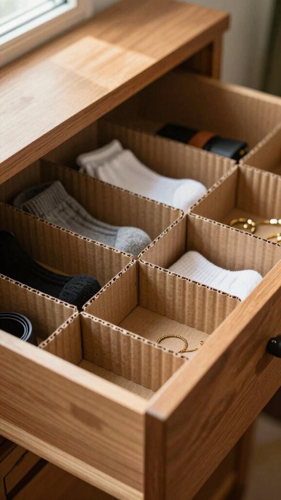 diy cardboard drawer dividers