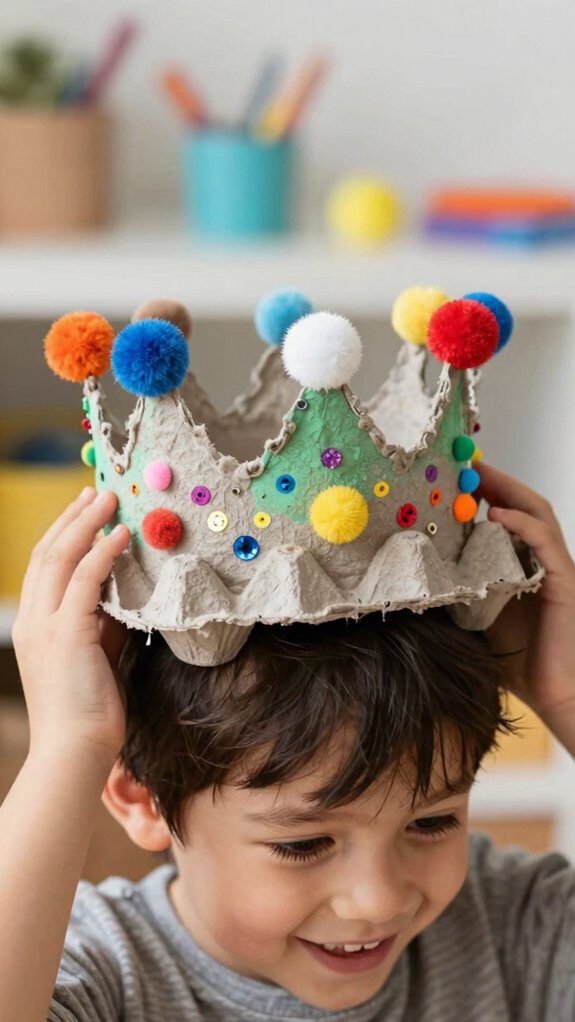 diy colorful crown craft