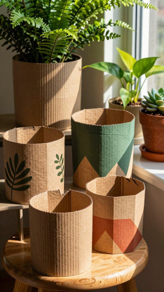 diy waterproof cardboard plant covers