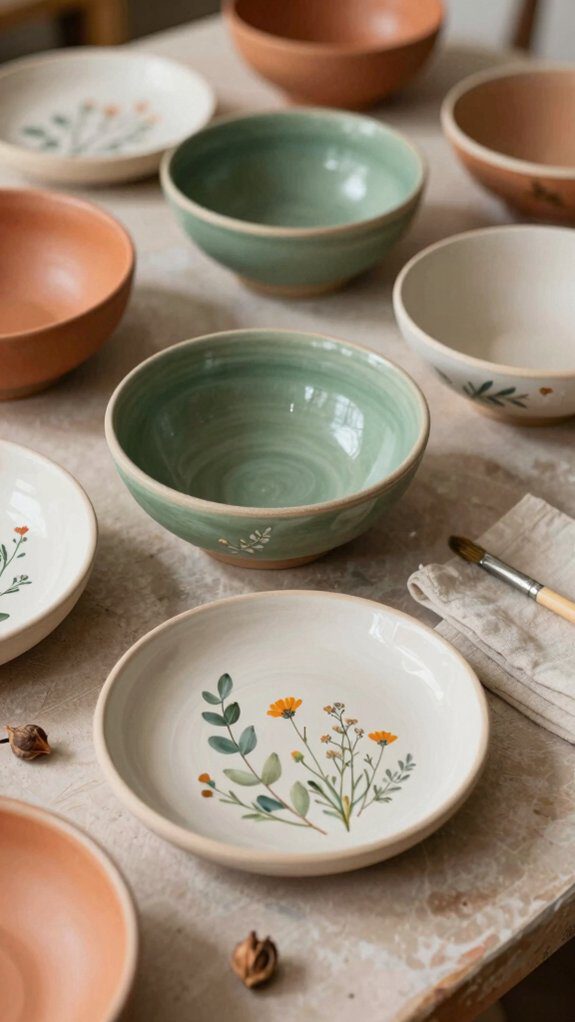 earthy botanical muted palette