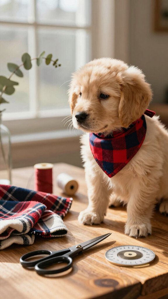 easy flannel pet bandana