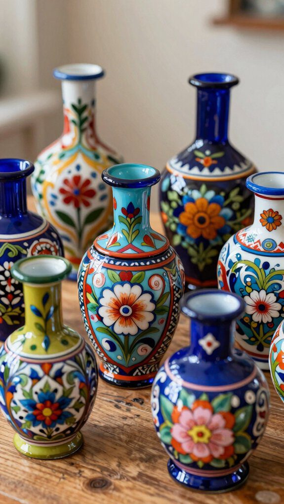 enamel painting on glass