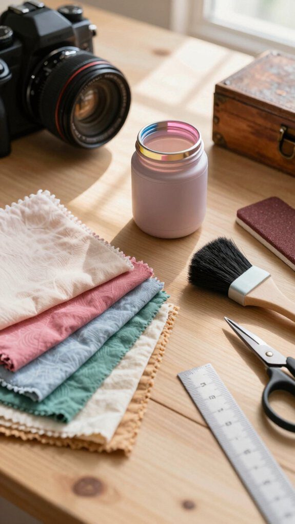 essential fabric decoupage supplies