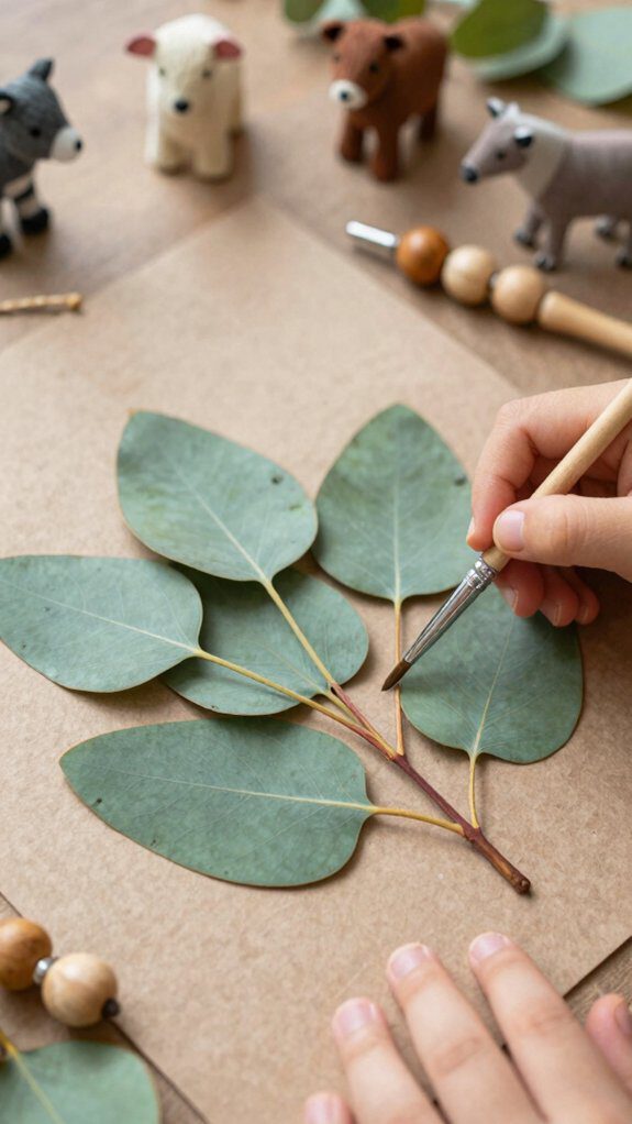 eucalyptus leaf art craft