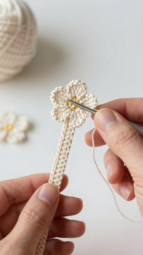 finish and secure bookmark