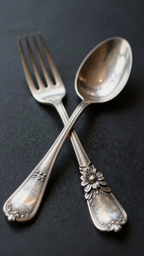 flattened spoons hammered forks
