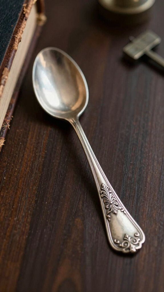 flattened vintage spoon bookmark