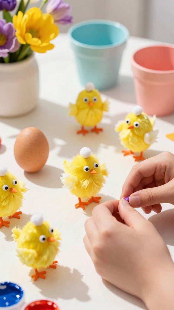 fluffy baby chick craft