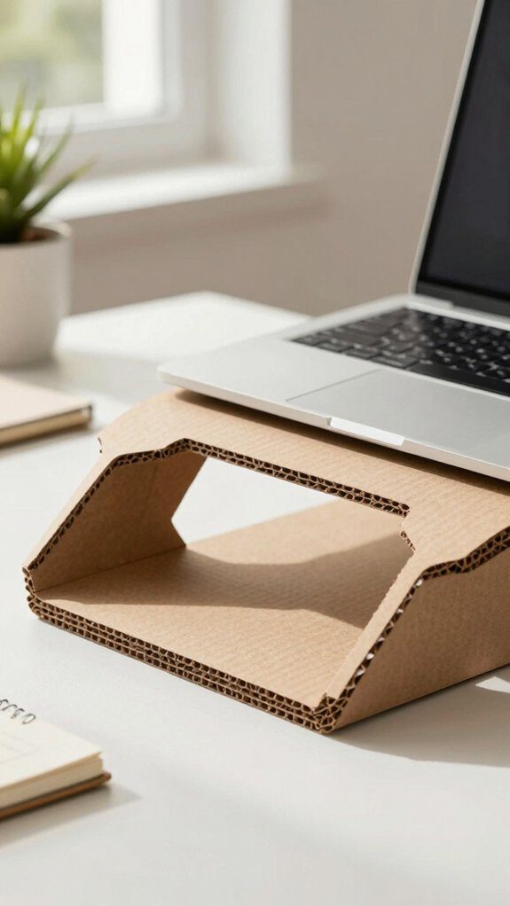 foldable cardboard laptop stand